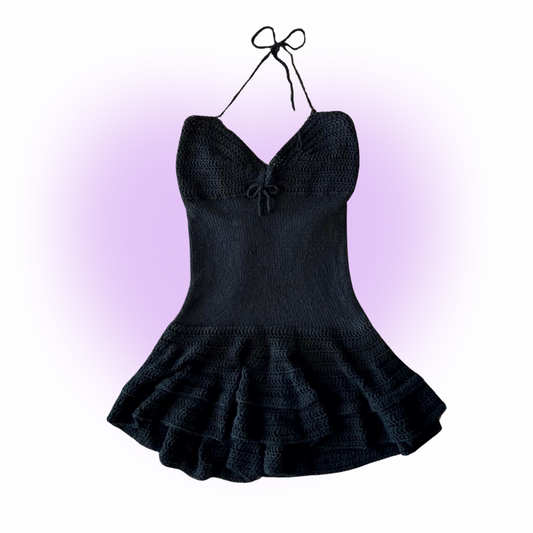 Black Angel Dress M-L